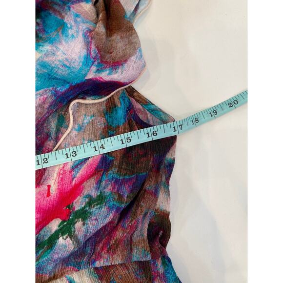 Soft Surroundings Italian Dreams Colorful Maxi Dress V-Neck EUC Sz S Boho Summer - Picture 10 of 13